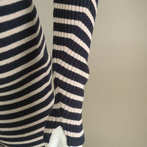 Rag & Bone Kate Stripe Turtleneck Sweater Dress - Picture 8 of 9